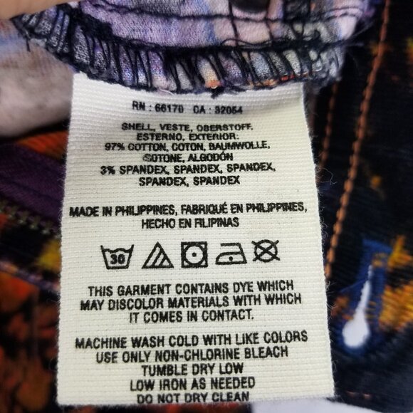 Pilcro Serif Corduroy Skinny Pants Women's 27 Floral Black Anthropologie Stretch - Picture 14 of 16